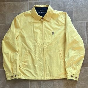 Tommy Hilfiger Jacket 90s Vintage Golf Coat, Yellow, Mens Large